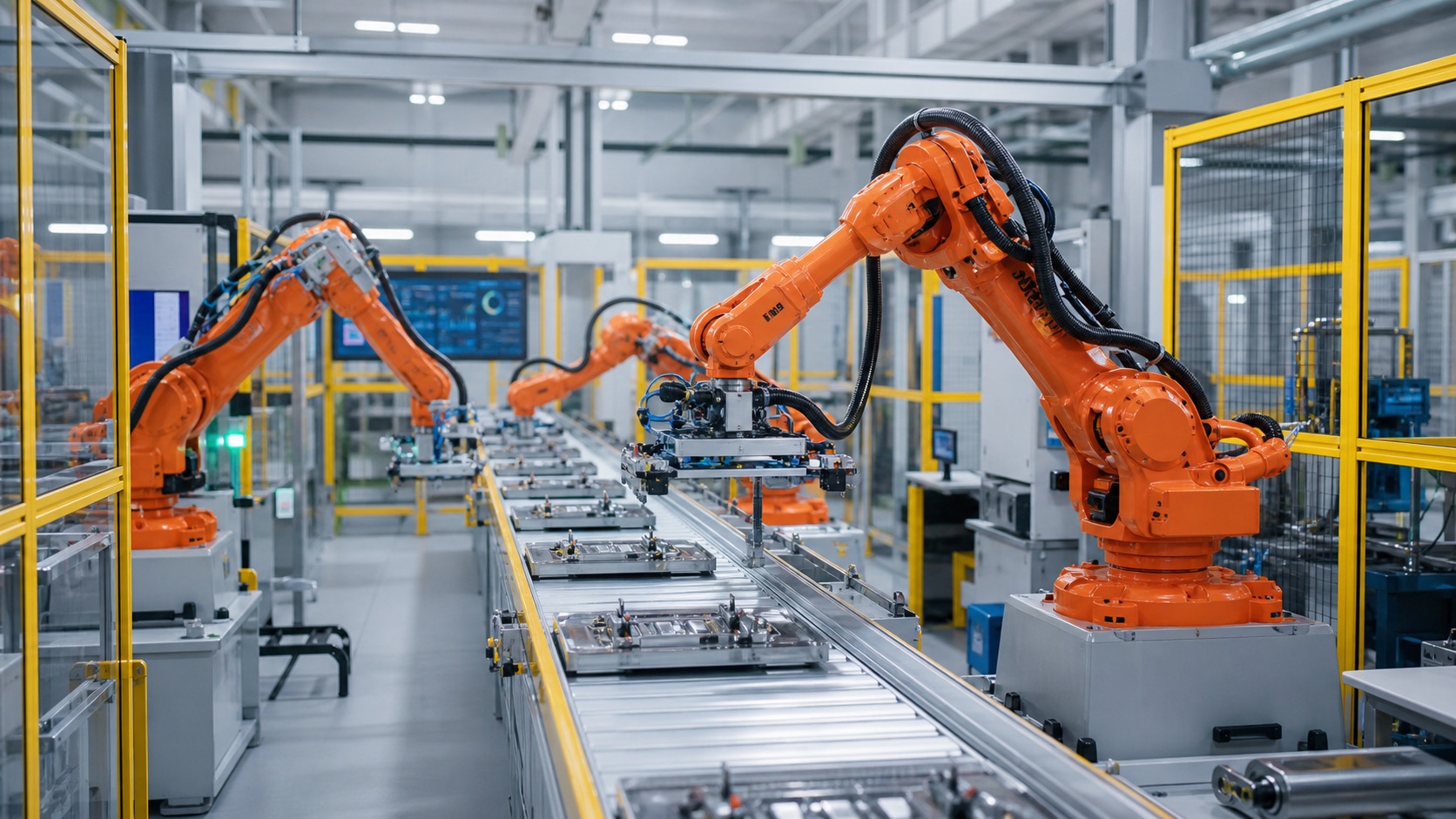 Robots industriales aplicados a automatización de procesos y entornos de trabajo