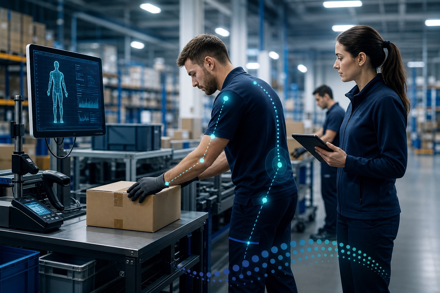 Operación industrial con foco en análisis ergonómico y salud laboral
